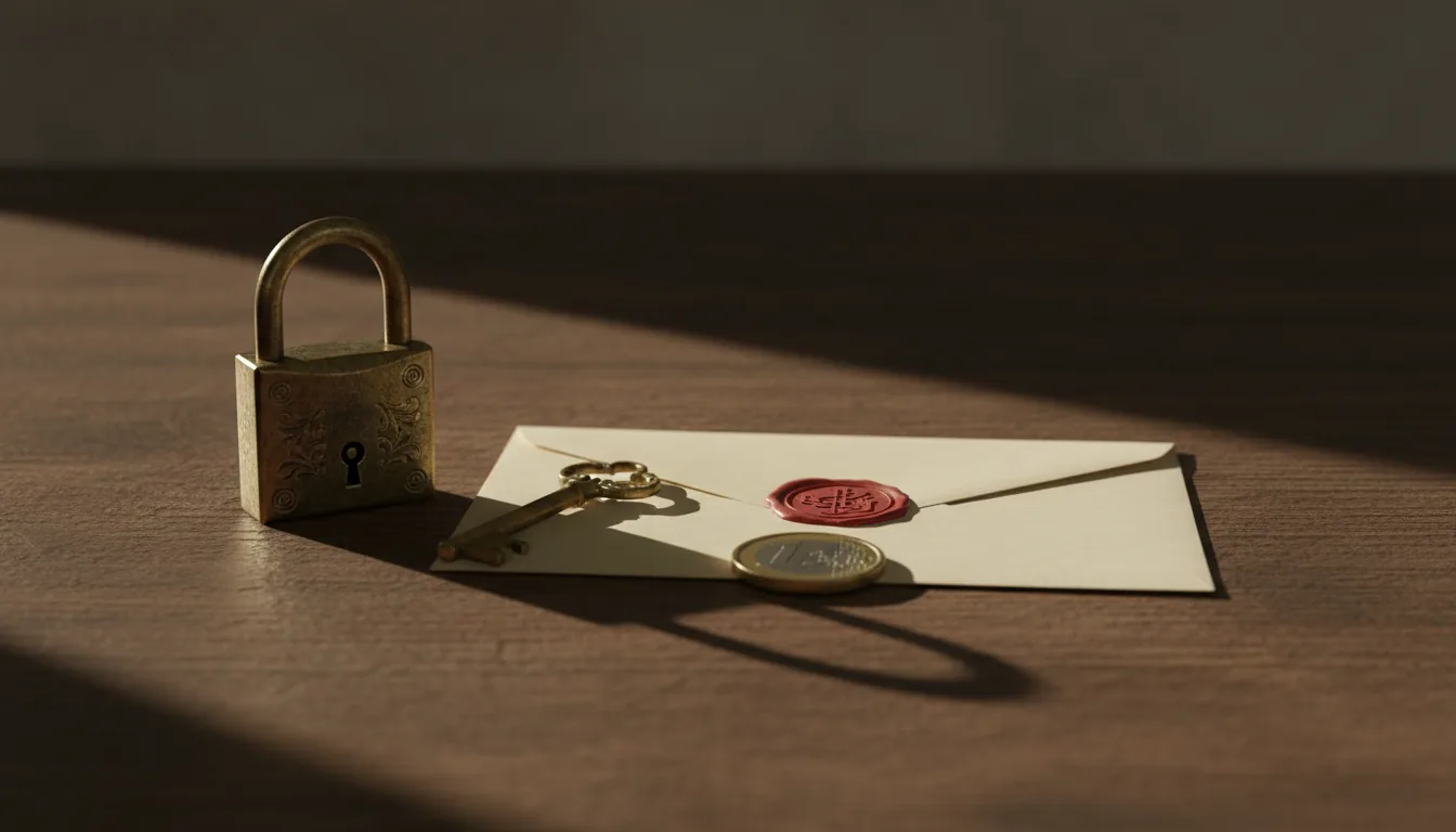 Cámara DSLR sobre escritorio oscuro, foco en la lente. Composición editorial cenital con iluminación azul tenue, sin elementos personales identificables.