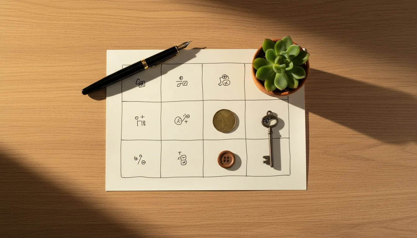 Smartphone con apps de redes sobre libreta y café.