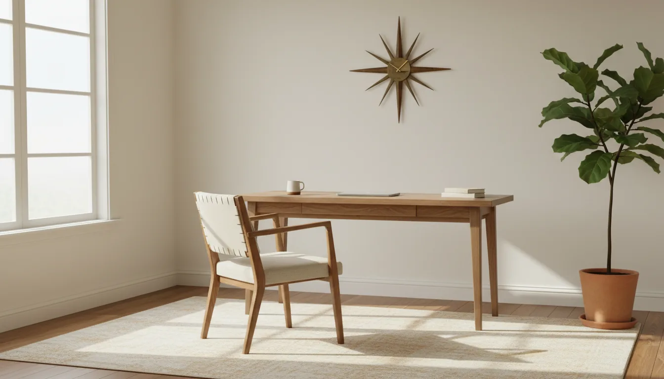 Smartphone con app de calendario y libreta sobre escritorio oscuro.